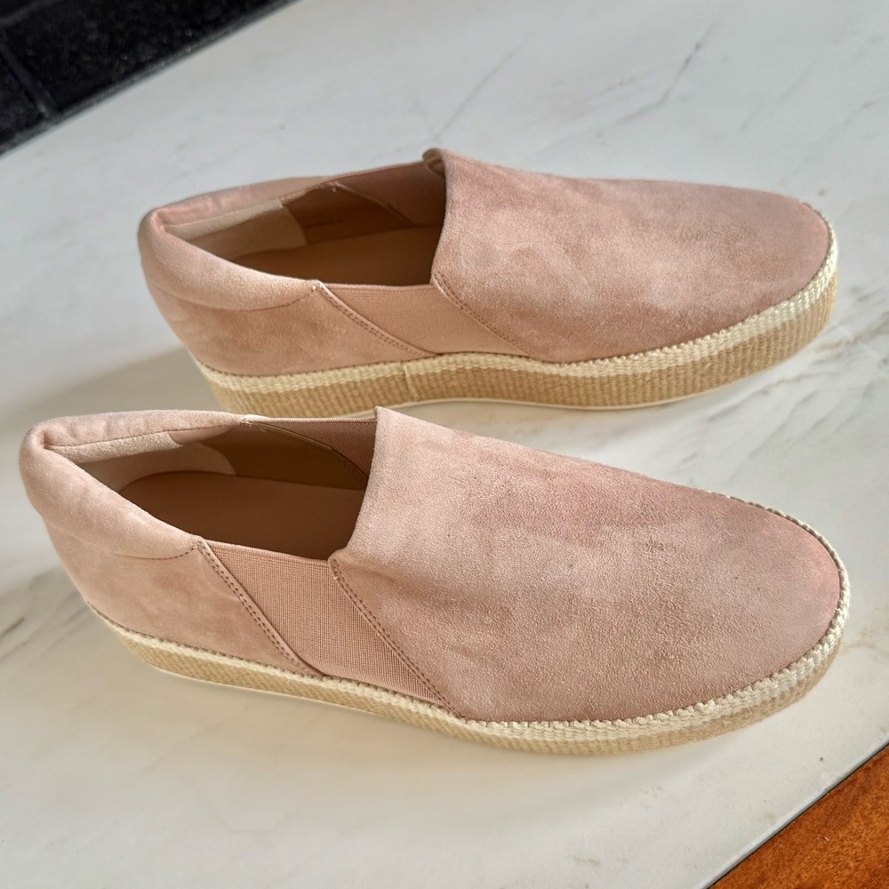 NEW ViNCE Wilden Flatform Suede Espadrille Sneakers Women's Slip-On Size 8 NWOT - Picture 7 of 14